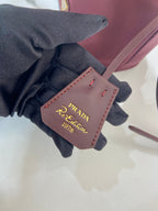 PRA bucket bag 19 burgundy nylon fabric 280831