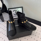 CC 24 Mold GHW Classic Ankle Boots 30mm Black Sheepskin 432512