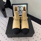 CC 24 Mold GHW Classic Ankle Boots 30mm Black Beige Sheepskin 432513