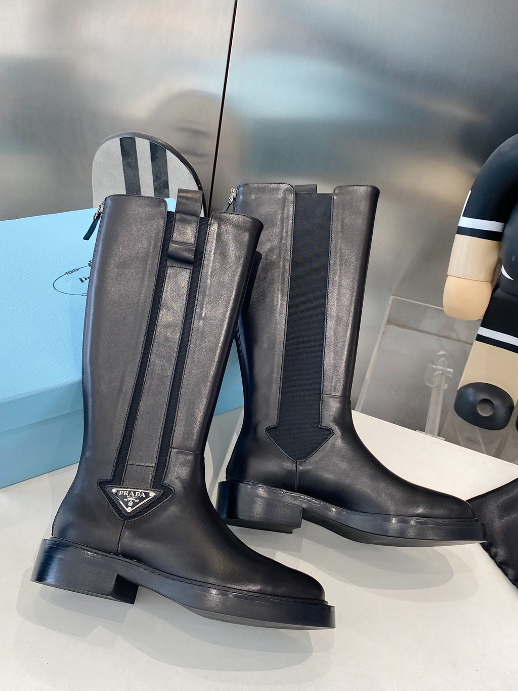PRA high boots black cowhide 479030