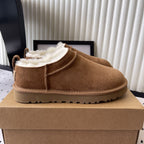 UGG Women Classic Micro Boots Tan Suede And Wool 514141