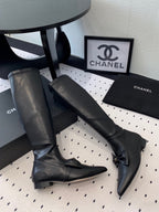 CC 25 Bow-knot Boot Black Sheepskin 514066