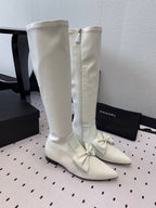 CC 25 Bow-knot Boot White Sheepskin 514068