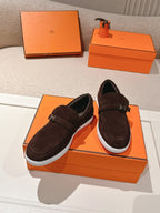 HM 25ss Loafers Dark Brown Suede 577159
