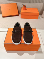 HM 25ss Loafers Dark Brown Suede 577159