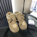 UGG Astromel Platform Sneakers Khaki Suede Frabic 512862