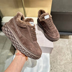 Jimmy Diamond Maxi Retro F Trainer Coffee Suede Shearing 538896
