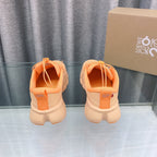 Loewe 2025 x On Cloud Solo Running Sneakers Orange Nylon Calfskin 553512