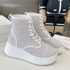 Chloe snow boots light grey suede 531623