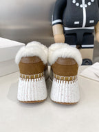 Chloe Nama Sneaker Brown Cowhide Wool 531606