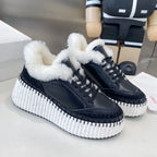 Chloe Nama Sneaker Black Cowhide Wool 531608