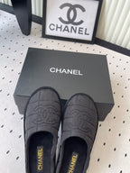 CC New Down-Filled Couple Slippers Black Technical Fabric