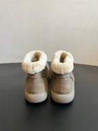 UGG Mini Potato Boots Taupe Suede Shearing