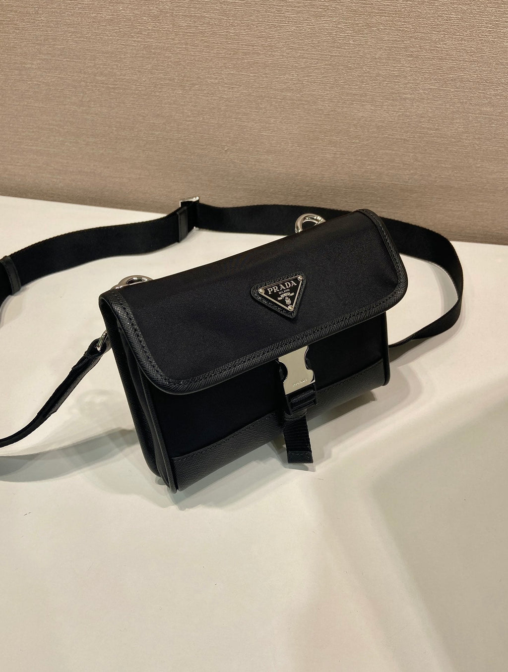 Prada 2026 Smartphone Case 18cm Black Re-Nylon