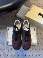 The Row 2025 Sneaker Brown mix Black Suede Canvas 561648