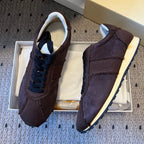 The Row 2025 Smiley Face Sneaker Gray Suede 561650