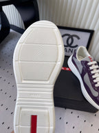 Pra 2025 Sneaker Purple mix Gray Patent Leather Mesh 554579