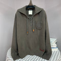 Chanel 2025 Knit Sweater Dark Gray Cashmere