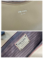 Prada Aimèe Large Shoulder 36cm Bag Light Beige Cowhide