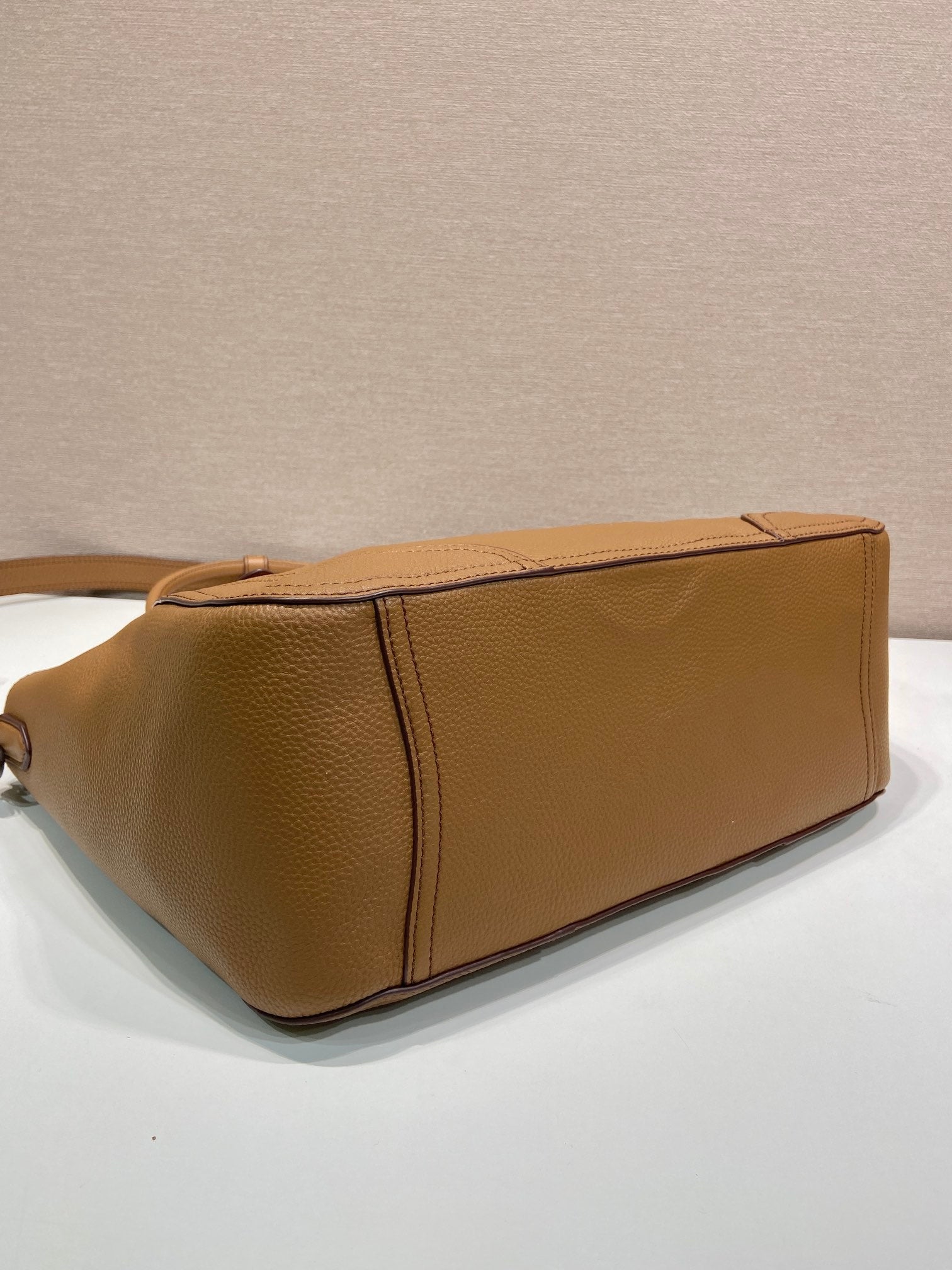 Prada Large Tote Bag 38cm Brown Leather