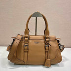 Prada Large Tote Bag 35cm Camel Leather