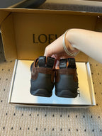 LOEW 26s Flow Sneaker Coffee Suede Sheepskin 678375