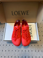 LOEW 26s Flow Sneaker Red Suede Sheepskin 678376
