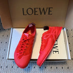 LOEW 26s Flow Sneaker Red Suede Sheepskin 678376