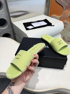 CC 26s Slide Light Green Velvet 684906