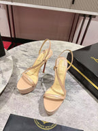 CL 2026 Rosalie Alta 150mm Sandal Beige Leather