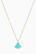 DREAM NECKLACE TURQUOISE PINK GOLD