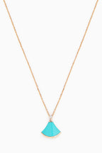 DREAM NECKLACE TURQUOISE PINK GOLD
