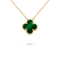 CLOVER MALACHITE NECKLACE