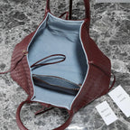 BV Pinacoteca Bag 43cm Madder Brown Red Intrecciato Calfskin & Suede