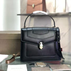 BVL Serpenti Forever Top Handle Bag 25 cm Black Calfskin GHW 188651