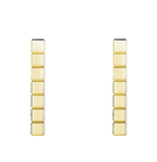 ICE CUBE GOLD EARRINGS