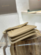 BVL Serpenti Reverse Shoulder Bag 22.5cm Beige Calfskin GHW 188584