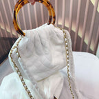 CC 26s Pouch Bag White Calfskin
