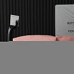 BV Pinacoteca Bag 43cm Pink Intrecciato Calfskin & Suede