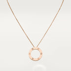 LOVE NECKLACE 16MM 3 DIAMONDS