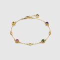 INTERLOCKING G BRACELET GEMSTONES