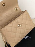 CC Trendy 25 Cream Lambskin