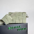 BV Two-In-One Cassette Bag 26cm Light Green Leather