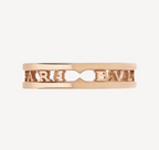 ZERO 1 ONE-BAND WITH OPENWORK LOGO SPIRAL RING