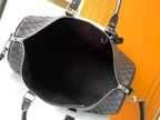 KEEPALL BANDOULIÈRE 45 IN BLACK DAMIER GRAPHITE CANVAS