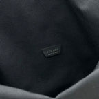 The Row Margaux 17 Inside Out Black Canvas & Leather