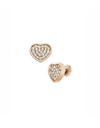 HAPPY HEART EARRINGS PINK GOLD DIAMOND