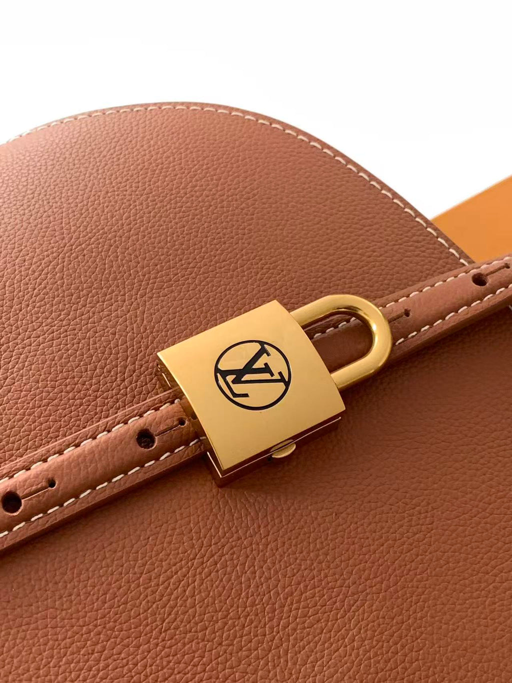 LV Low Key Duffle Tote Brown Calfskin