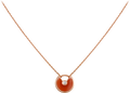 AMULETTE GOLD CARNELIAN ONYX NECKLACE