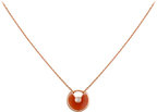 AMULETTE GOLD CARNELIAN ONYX NECKLACE